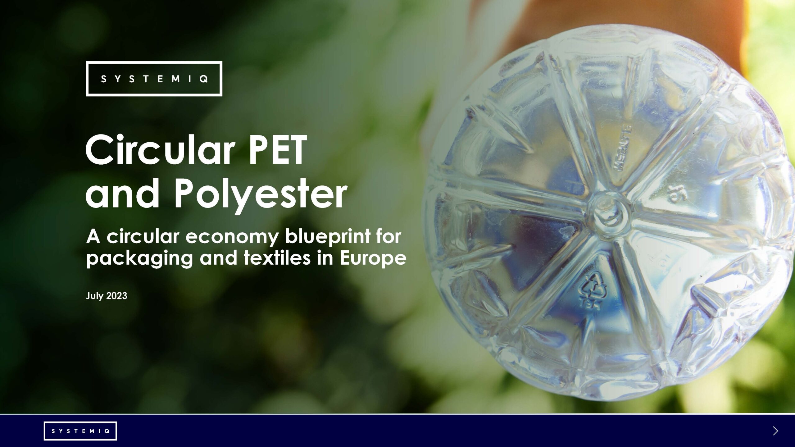 ES PET polyester report cover