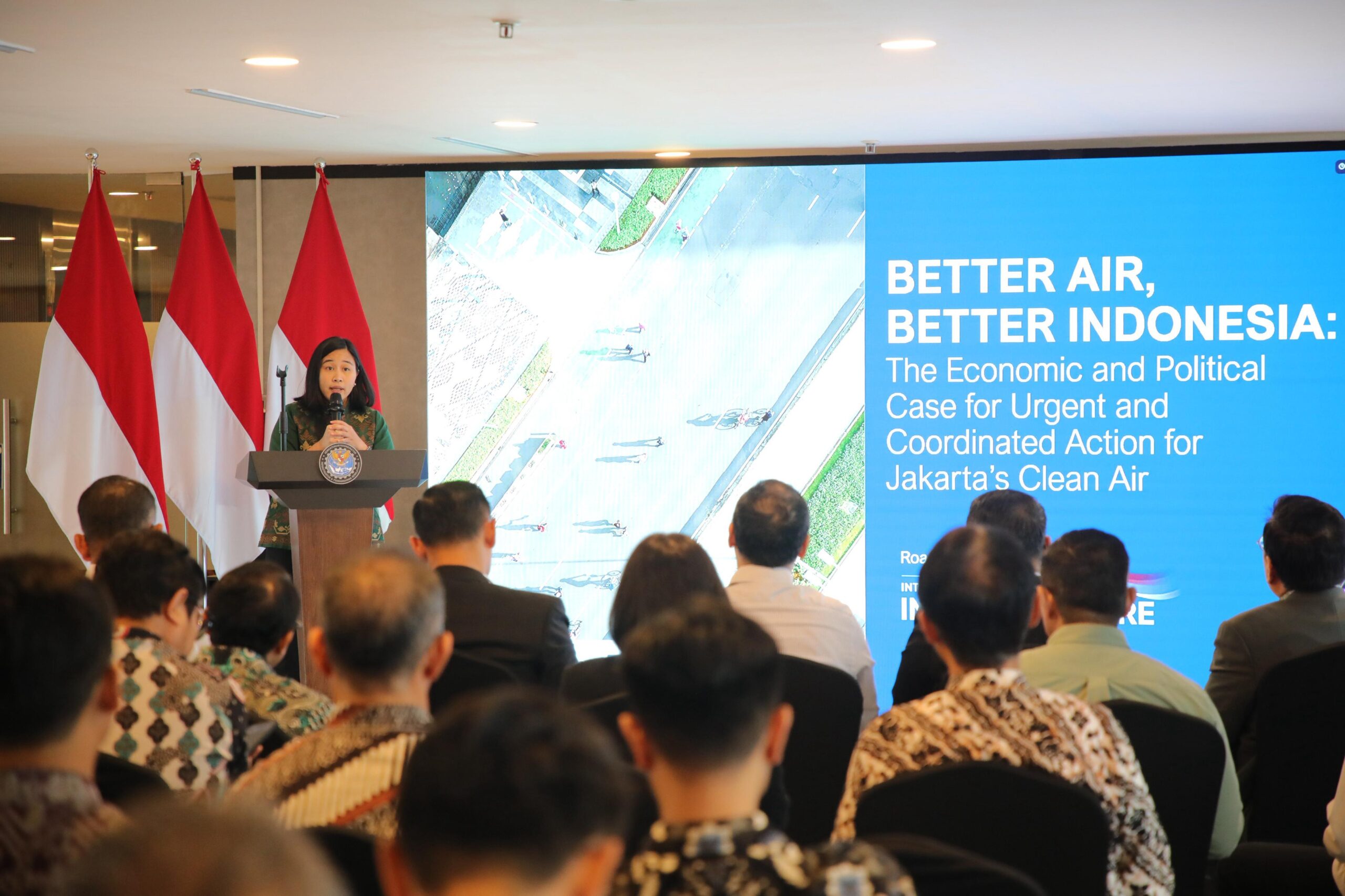 Batari Saraswati, Systemiq Director, presenting findings of the study