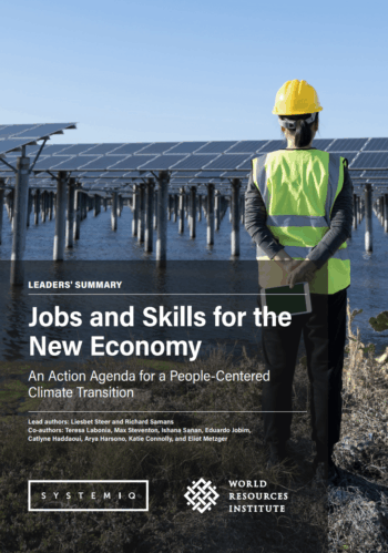 Jobs and skills for the new economy