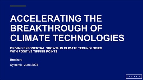 Accelerating the breakthrough of climate technologies