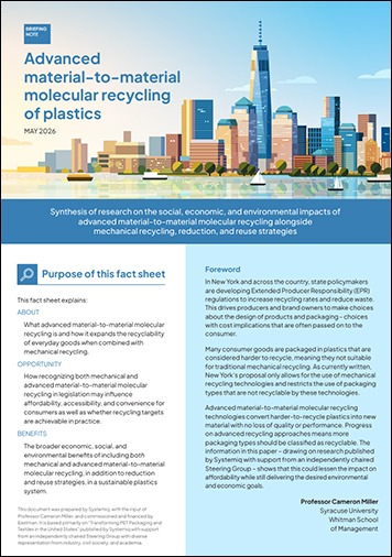 Advanced material-to-material molecular recycling of plastics